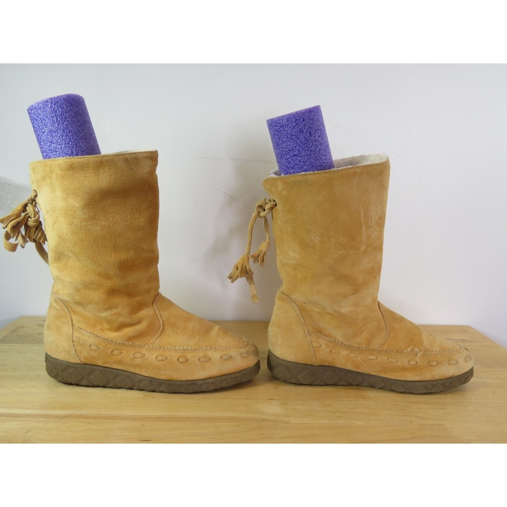 EUC Khombu Boots Women's 7M Brown Navajo Winter Snow All Weather Leather Boots